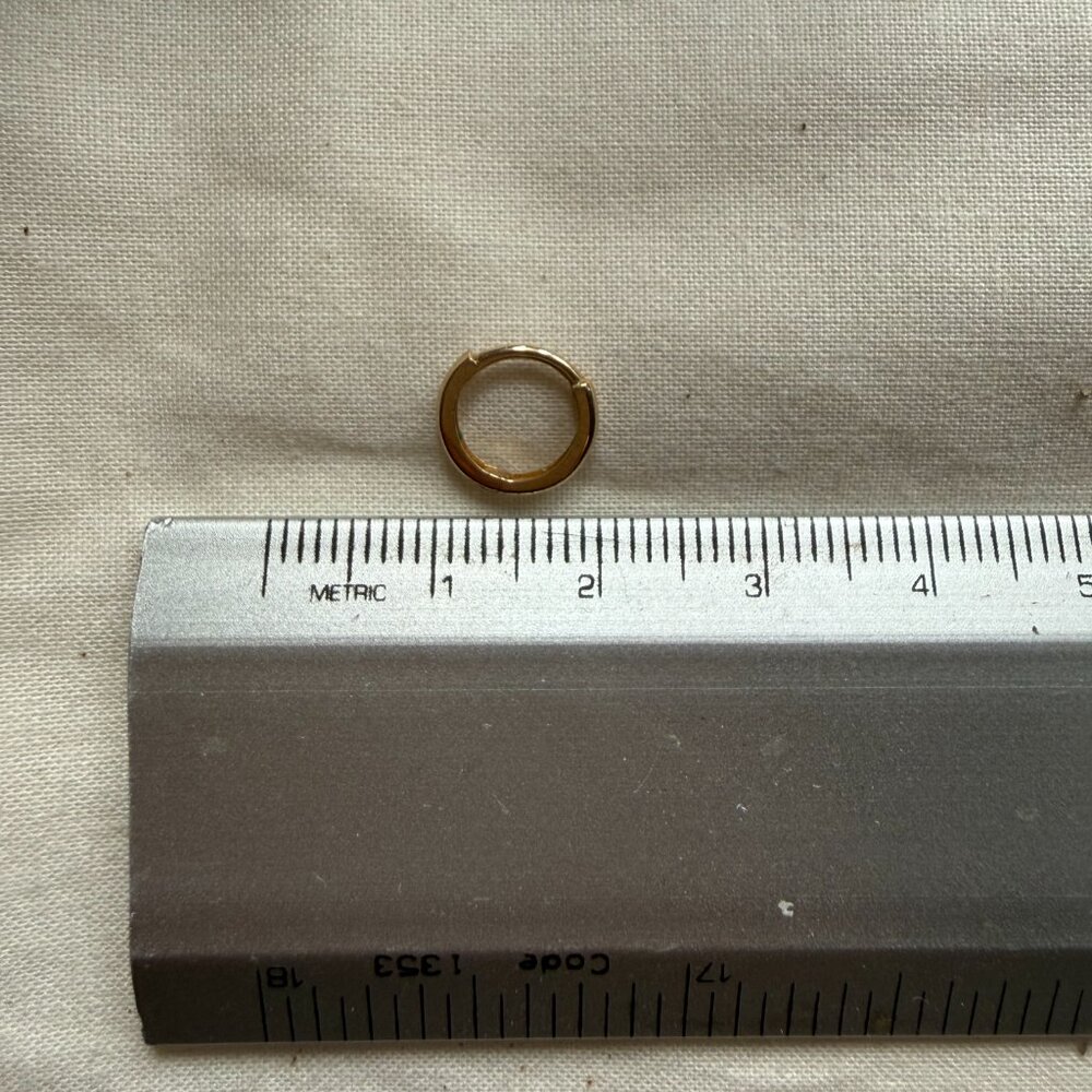 Mejuri 10K Gold Mini Hoop - Picture 4 of 4